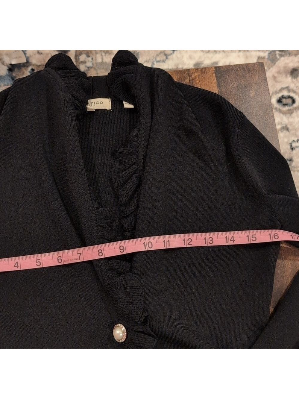 Vintage Vertigo Paris oversized XS Jacket ,raffled sleeves and bottom.Very Rare. - Picture 6 of 7